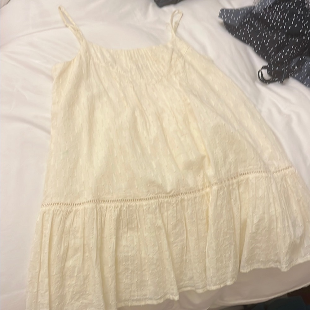 Cream Sleeveless Dress